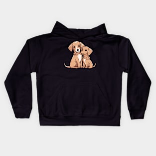 Golden Dachshund Kids Hoodie